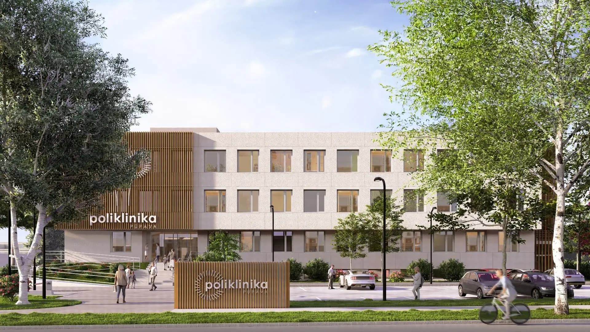 Poliklinika Pupava exteriér